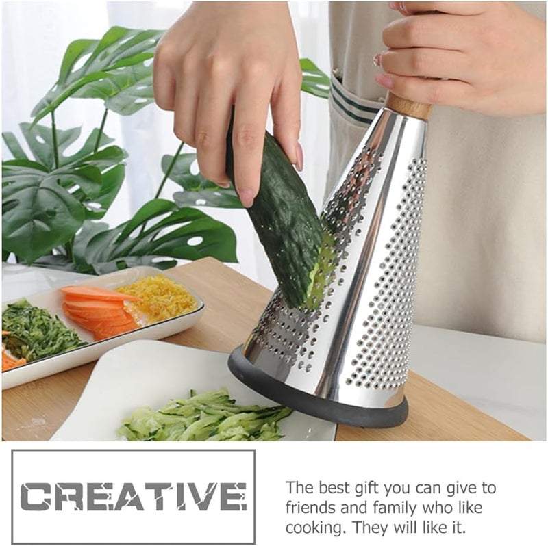 مبشرة جبن مخروطية من الفولاذ المقاوم للصدأ، أداة مطبخ للشوكولاتة والطهي المنزلي - Image 3